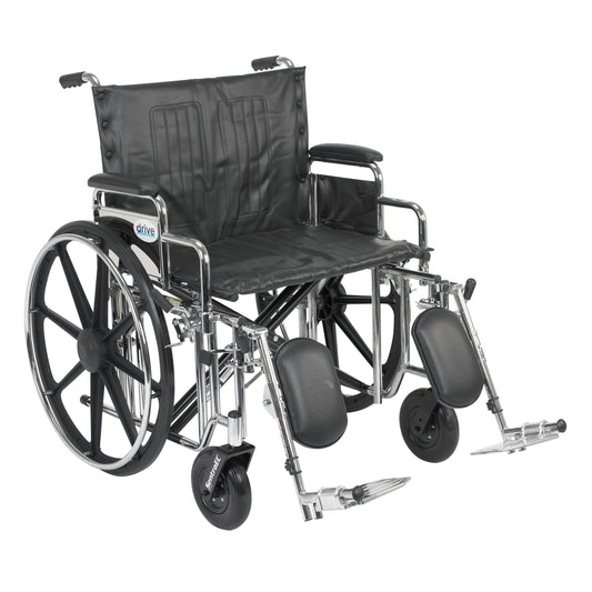 Bariatric Wheelchair Rem Desk Arms  24  Wide  Elev Legrests product image