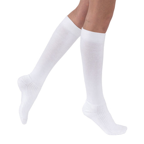 Jobst Activewear 30-40 Knee-Hi Socks White  Large Full Calf product image