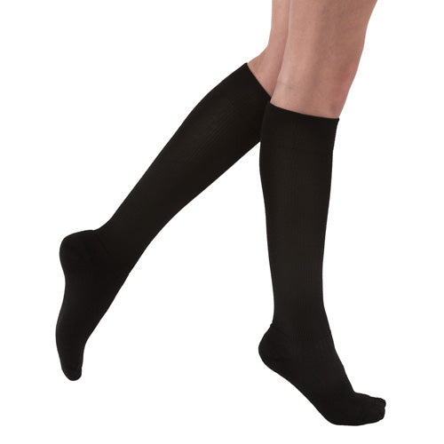 Jobst Activewear 30-40 Knee-Hi Socks Black Large Full Calf product image