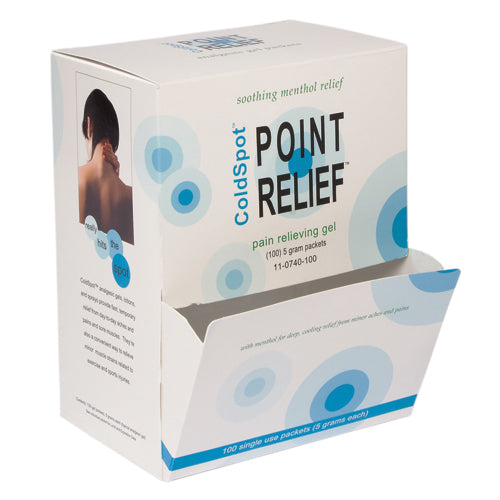 Point Relief ColdSpot Pain Gel  Dispenser w/100 5gm Packs product image
