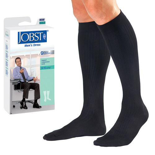 Jobst Men's Dress Socks 8-15 mmHg Navy Large product image