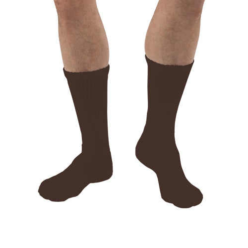 Sensifoot 8-15 Crew Diabetic Socks Medium Brown product image