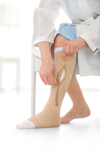 Ulcercare 2-Part Sys Left Zip w/Liner Beige 2XL product image