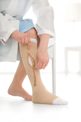Ulcercare 2-Part Sys Right Zip w/Liner Beige 2XL product image