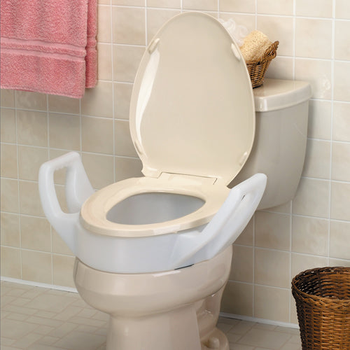 Elevated Toilet Seat w/Arms Elongated 19  Wide product image