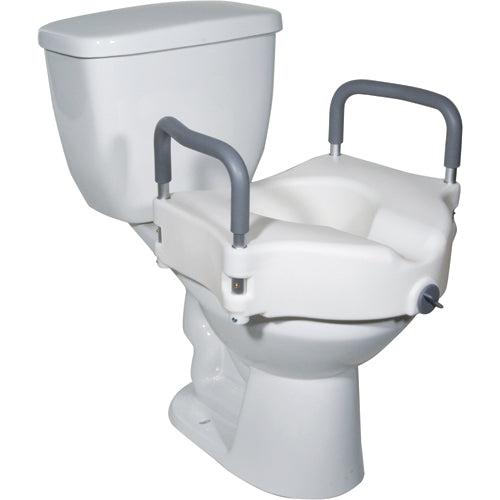 Raised Toilet Seat w/ Lock & Padded Removable Arms Retail product image