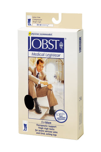 Jobst for Men 30-40 Ribbed Thigh-Hi Black X-Large product image