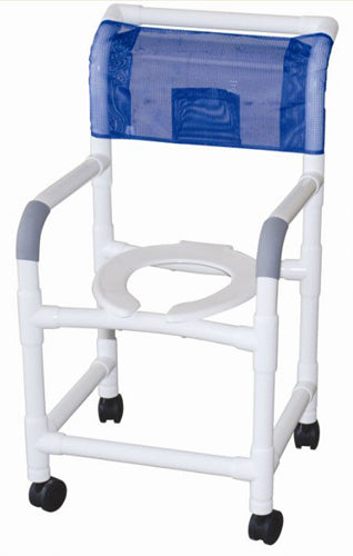 Shower Chair PVC w/Casters 18  Internal Width(Custom)MJM product image