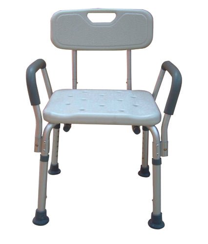 Bath Bench Adj Ht. w/Back-KD w/Remov Padded Arms (Drive) product image