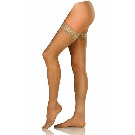 Jobst Ultrasheer 15-20 mmHg Thigh Hi Petite Lge (pr)Suntan product image