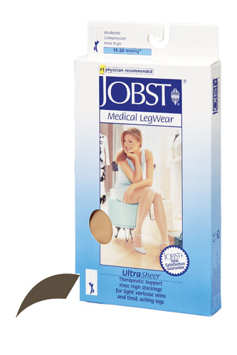 Jobst Ultrasheer 15-20mmHg Knee Hi Small (pr) Espresso product image