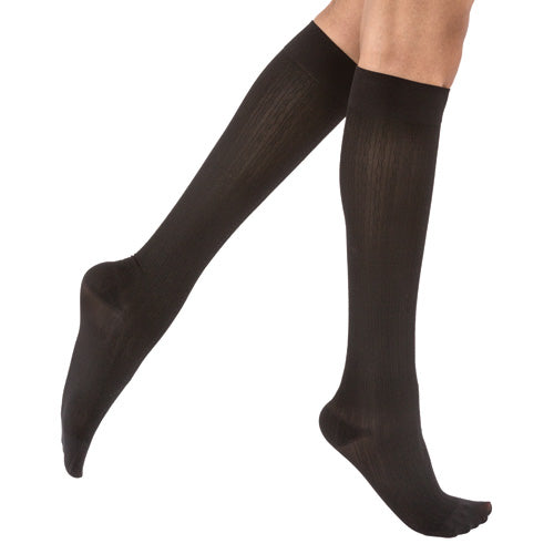 Jobst soSoft Socks KneeHigh 8-15 mmHg Black Medium  1/pair product image