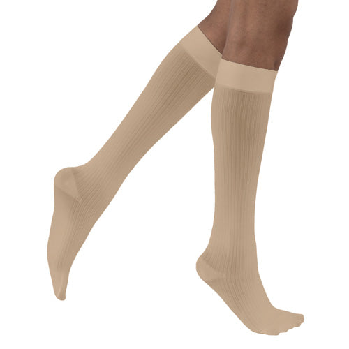 Jobst soSoft Socks KneeHigh 15-20 mmHg  Sand Medium 1/pair product image