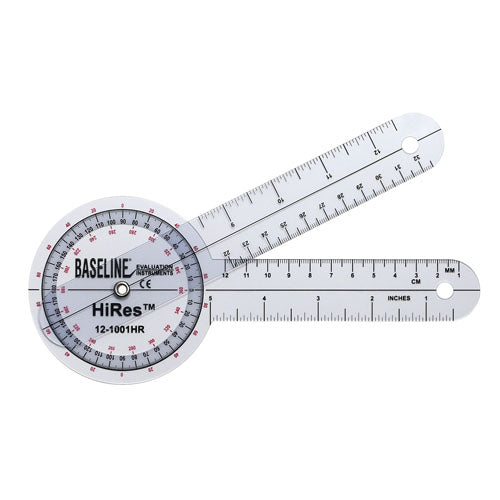 Baseline HiRes Goniometer 8  Plastic 360 Degree product image