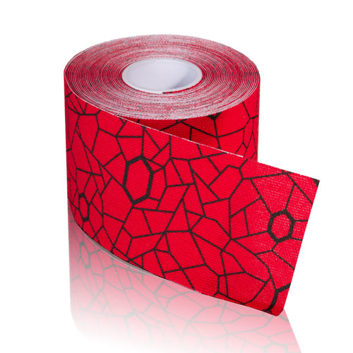 TheraBand Kinesiology Tape STD Roll 2 x16.4' Hot Red/Black product image