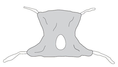 Patient Sling  Full Body Mesh  Commode Opening  XL product image