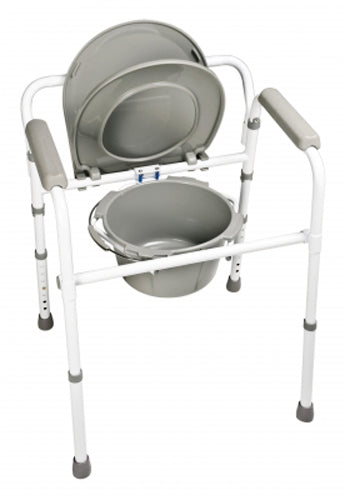 Folding Commode  3in1  Steel Case/4  Lumex product image