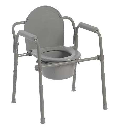 Commode  Folding Steel 3-in-1 Non-Retail Carton (Drive) Cs/4 product image