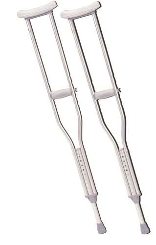 Push Button Alum Adj Crutch Tall-Ptnt Hgt 5'10 -6'6 -Cs/8 product image