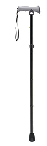 Folding Cane Alum w/Gel Grip Black product image