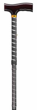 Folding Cane Pistol Grip  Adj. Black Twist  33  - 37 product image