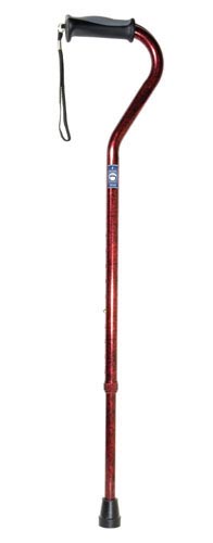 Offset Cane Alum w/Gel Grip Red Crackle product image