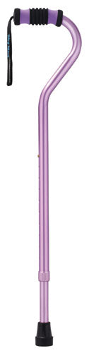 Standard Offset Walking Cane Adjustable Aluminum Purple product image
