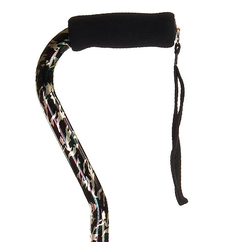 Offset Handle Aluminum Cane Color Black Camo     (Each) product image