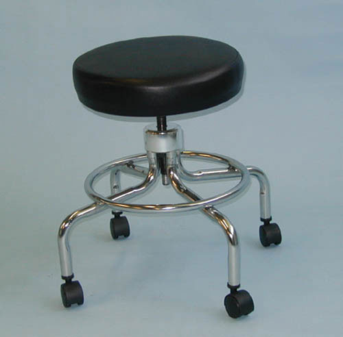 Classic Doctors Stool W/O Back W/ Foot Ring & Casters product image