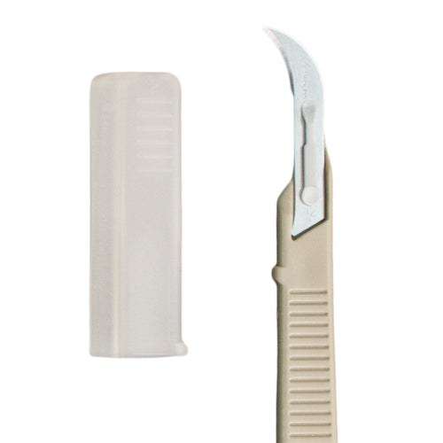Scalpel #12 Disposable Generic Bx/10  w/Safety Guard product image