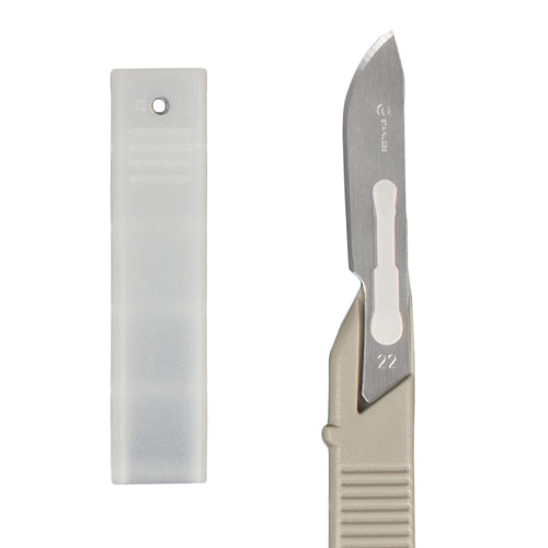 Scalpel #22 Disposable Generic Bx/10  w/Safety Guard product image