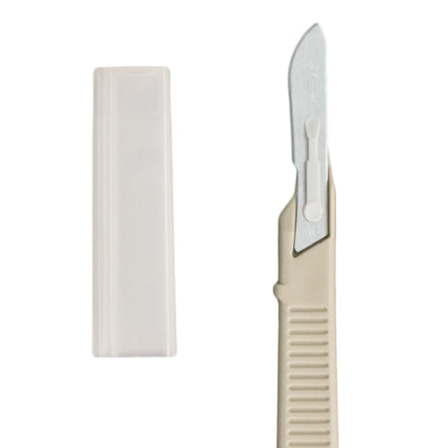 Scalpel #10 Disposable Generic Bx/10 w/Safety Guard product image
