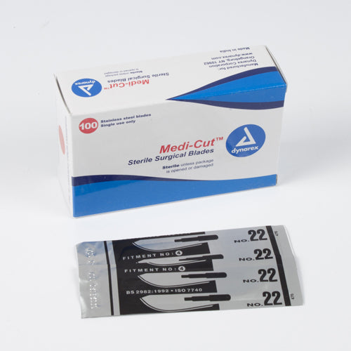Scalpel Blades #22 St/Steel Box/100  Dynarex product image