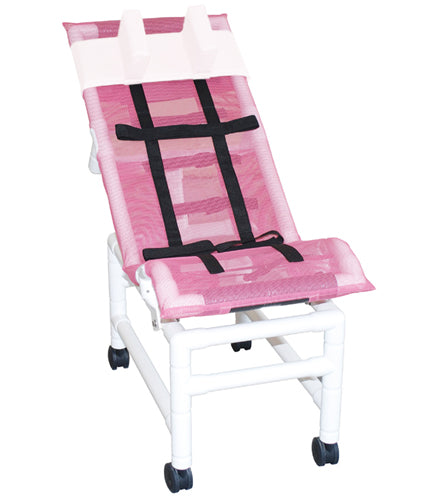 Bath Chair Lg PVC Reclining w/ Base & Casters product image