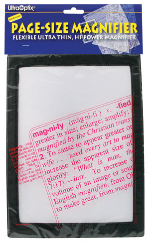 Magnifier Full Page Reading Fresnel 7 x10  w/Border product image