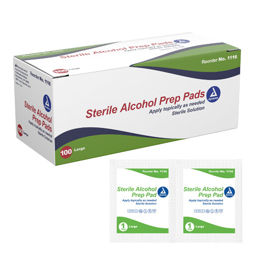 Alcohol Prep Pads Large Bx/100 Sterile product image