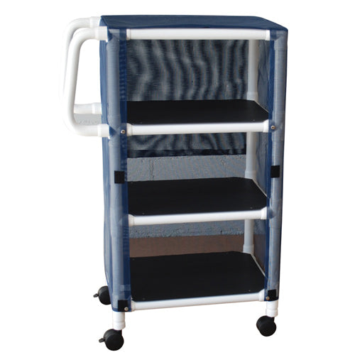 PVC Supply Cart w/ Ergonomic Handles- wt cap: 75lbs./Shelf product image
