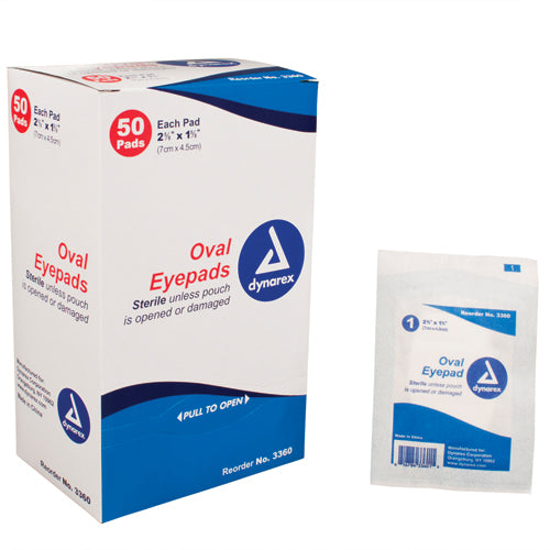 Sterile Oval Eyepad  Sterile 2 5/8  x 1 5/8  50 Pouches/ Bx product image