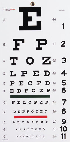 Snellen Eye Chart- 22 L x 11 W product image