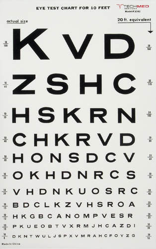Illuminated Eye Chart-Snellen 10' Distance product image