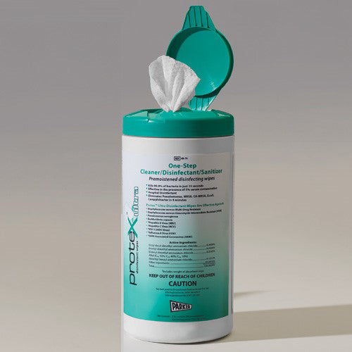 Protex Ultra Disinfectant Wipe 75 ct canister 7 x9.5 Textured product image