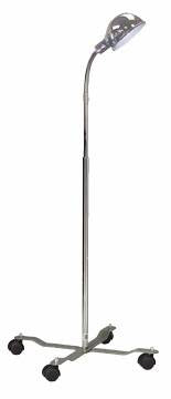 Gooseneck Exam Lamp - Chrome Mobile Base - 3 Prong Plug product image
