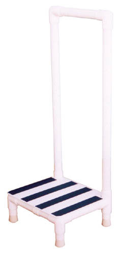 Step Stool  MRI  Single Step PVC  w/Handrail product image
