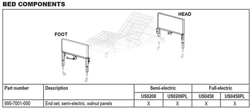 Headboard & Footboard Set for Patriot Bed only product image