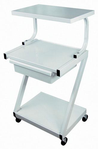 Z-Cart Steel 3-Shelf w/Drawer White product image