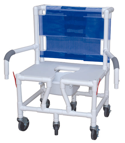 Shower/Commode Chair Baria PVC w/ Seat & Dual Drop-Arms product image