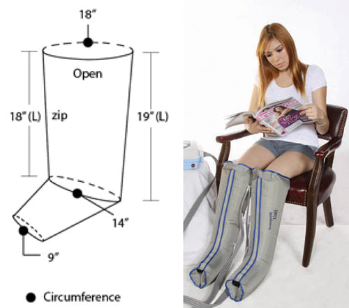 Lymphedema Garment Half-Leg Single  Large product image