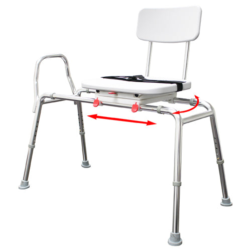 Swivel Sliding Transfer Bench Extra Long product image