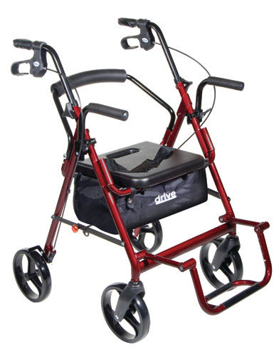Duet Rollator/Transport Chair Burgundy product image