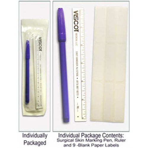 Skin Marking Pen w/ 9 Labels & 6  Flxble Ruler Sterile product image